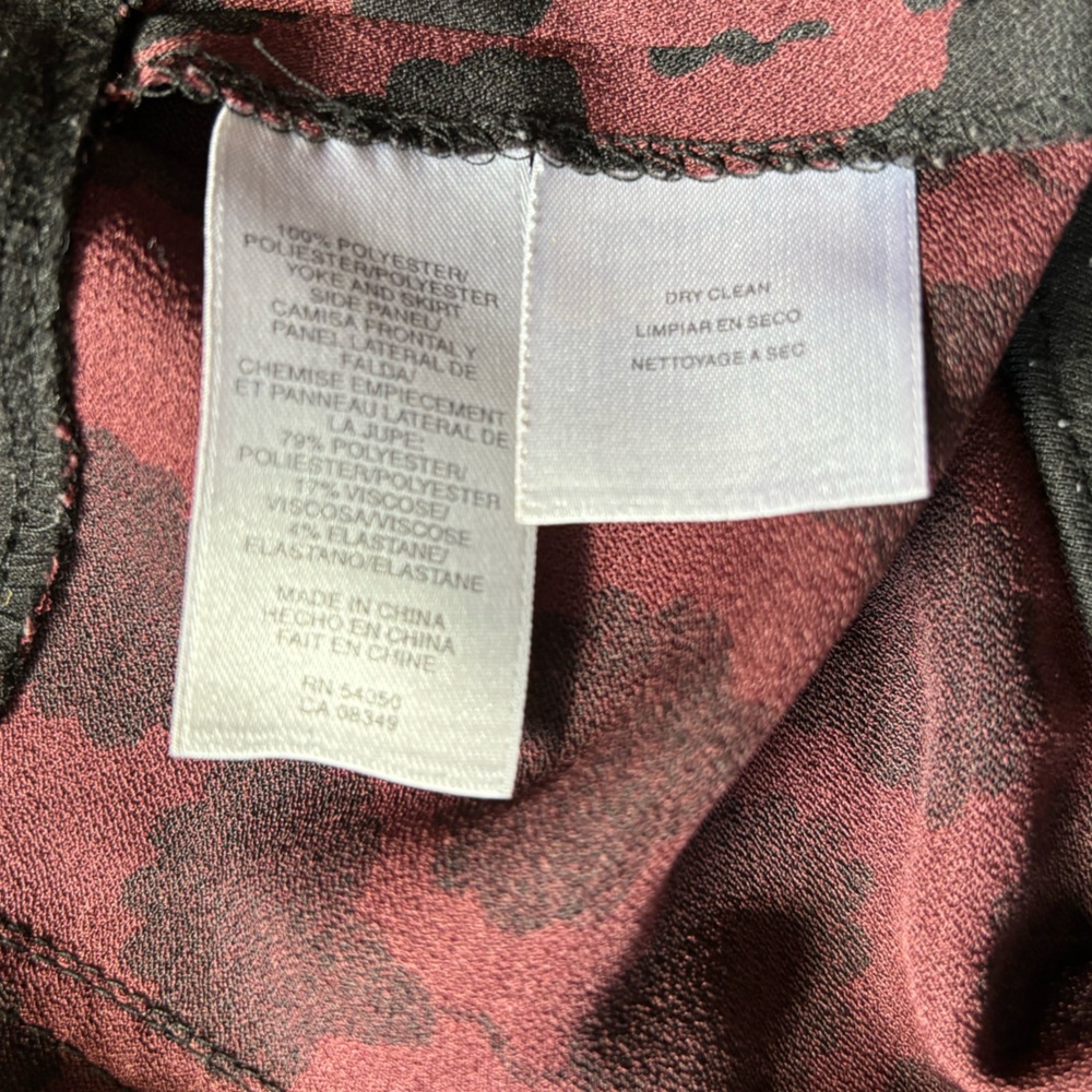 Rachel Roy Women's Dark Red and Black‎ Dress with Zipper Feature Size 8 - Picture 11 of 14